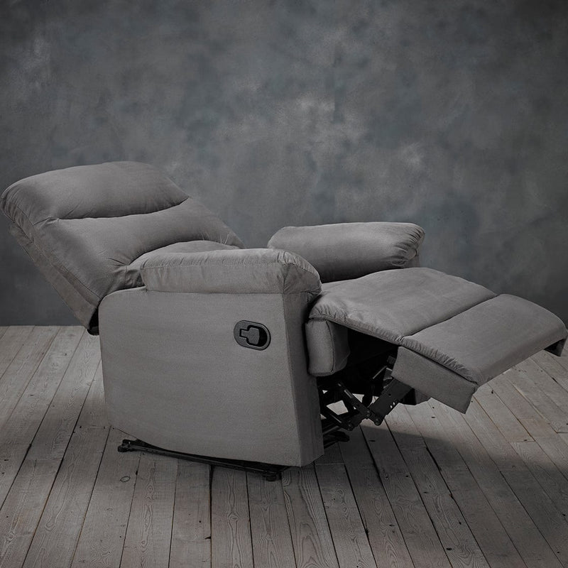 LPD Armchair Regency Reclining Chair Grey Bed Kings