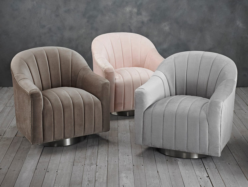 LPD Armchair Tiffany Swivel Chair Cappuccino Bed Kings