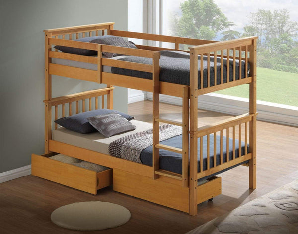 Artisan Bed Company Bunk Bed Louis 2 In 1 Beech Bunk Bed