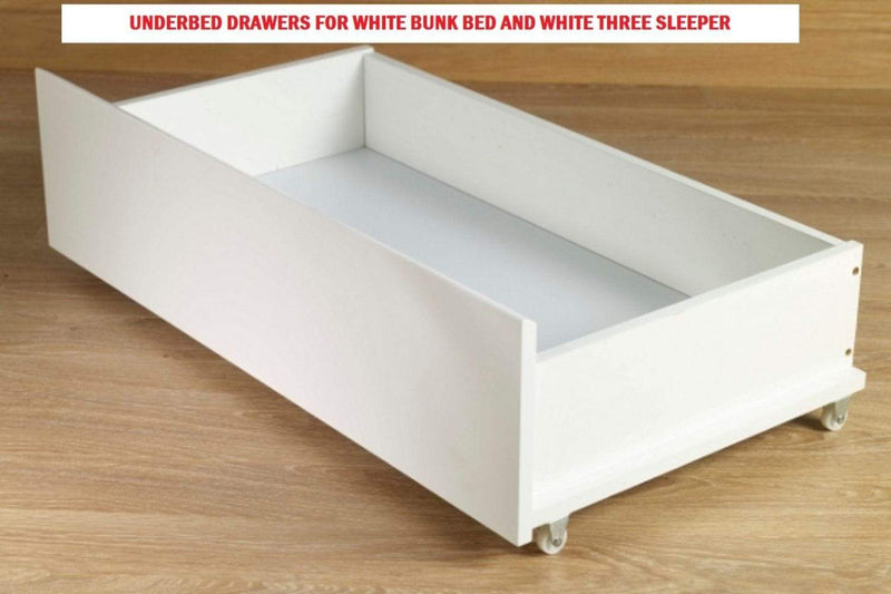 Artisan Bed Company Bunk Storage Drawers 2 X Storage Drawers For Louis & Charlotte Bunks - White