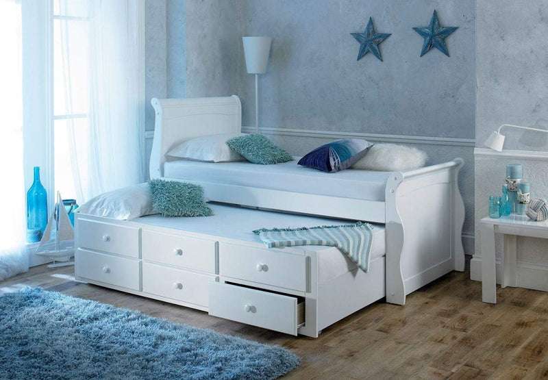 Artisan Bed Company Cabin Bed Captain Bed - White