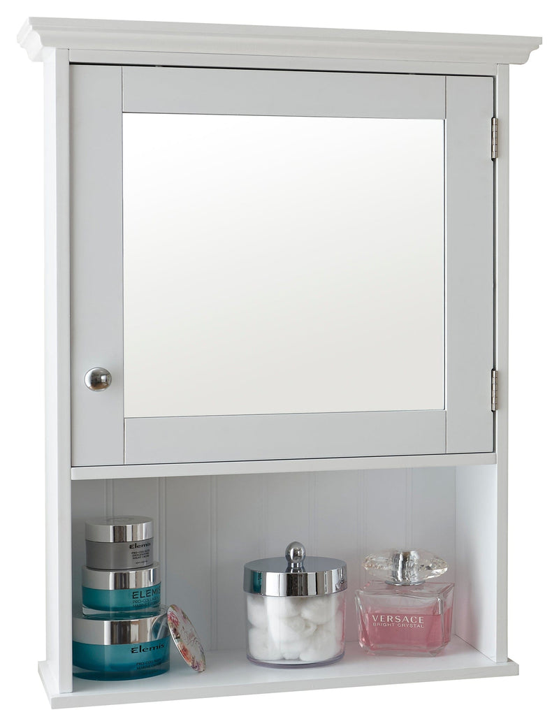 GFW Bathroom Cabinet Colonial Mirrored Cabinet White Bed Kings