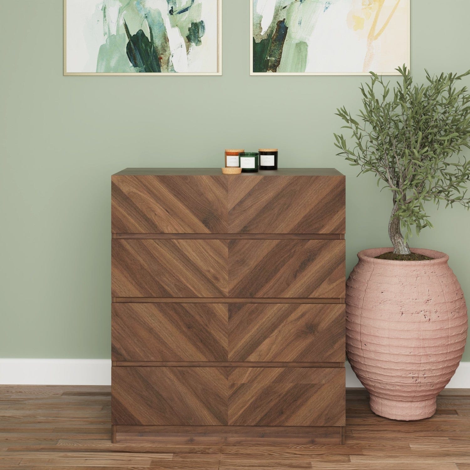 GFW Bedroom Set Catania 3 Piece Bedroom Set Walnut GFW Bed Kings