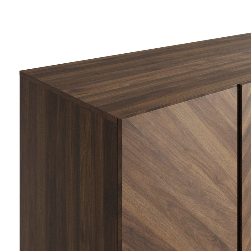 GFW Bedroom Set Catania 4 Piece Bedroom Set Walnut GFW Bed Kings