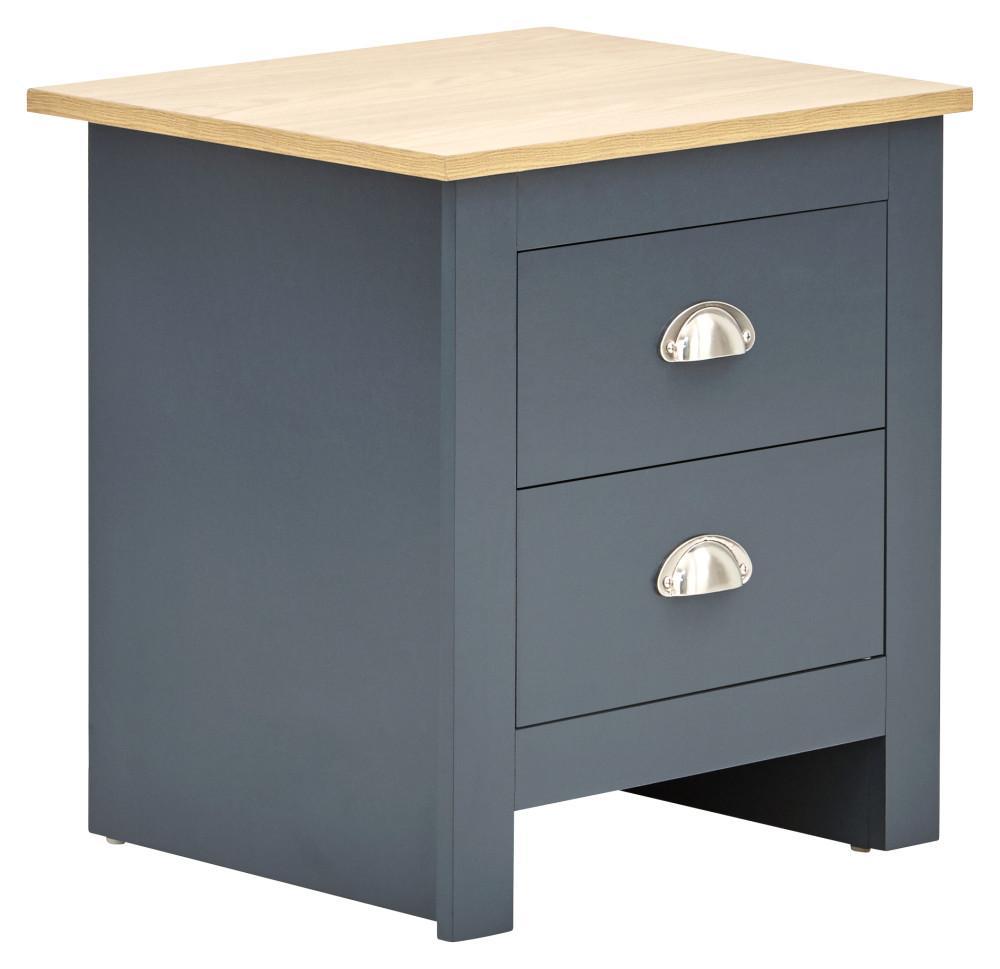 GFW Bedroom Set Lancaster 3 Piece Set Slate Blue Bed Kings