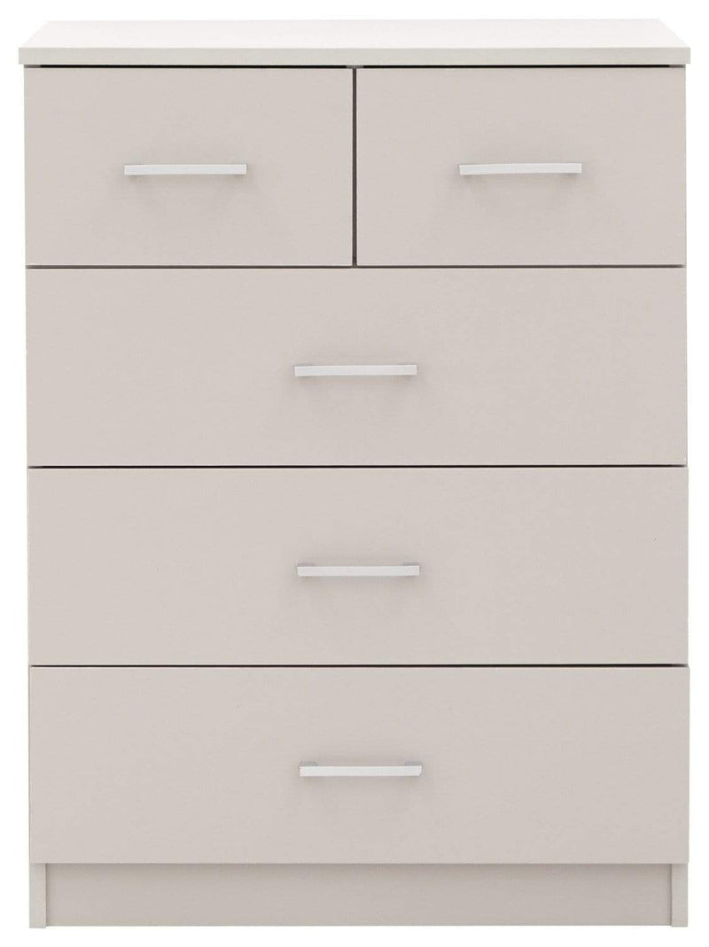 GFW Bedroom Set Panama 4Pce Set Grey Bed Kings