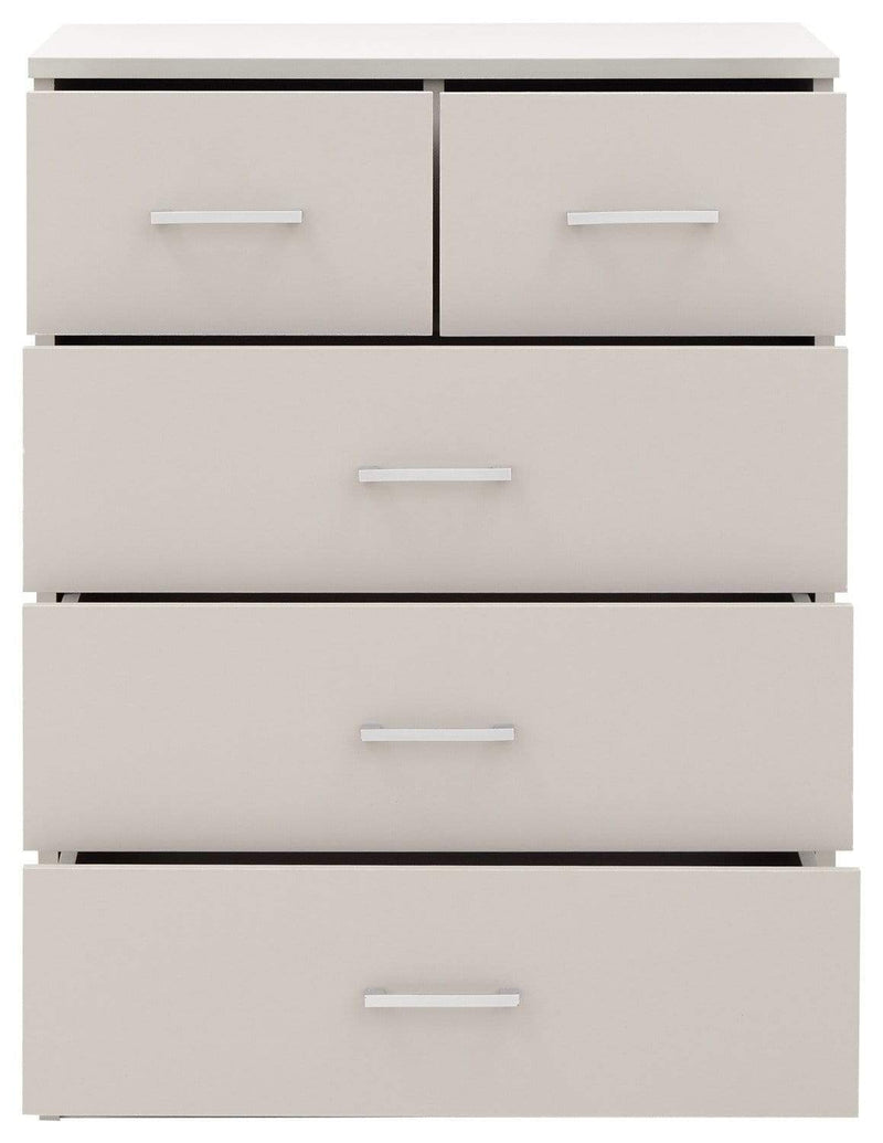 GFW Bedroom Set Panama 4Pce Set Grey Bed Kings