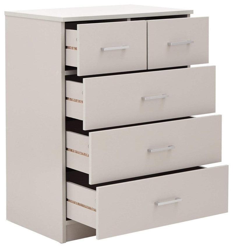GFW Bedroom Set Panama 4Pce Set Grey Bed Kings