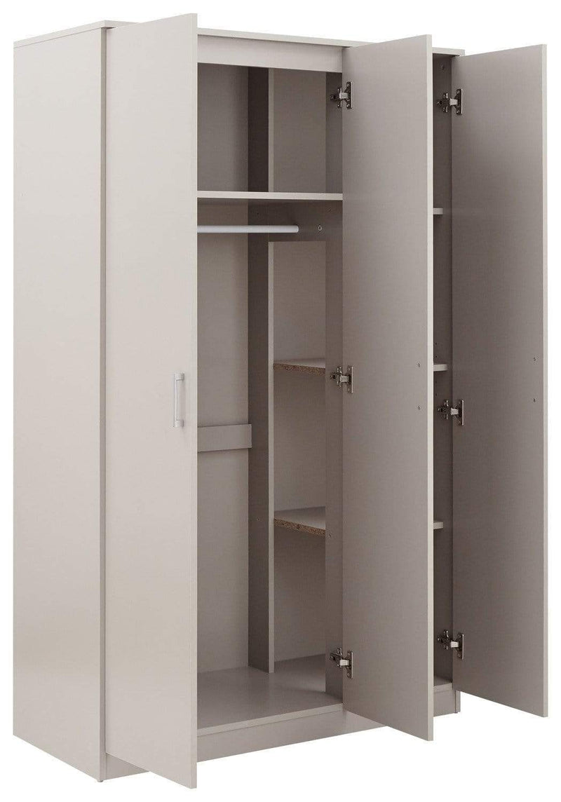 GFW Bedroom Set Panama 4Pce Set Grey Bed Kings