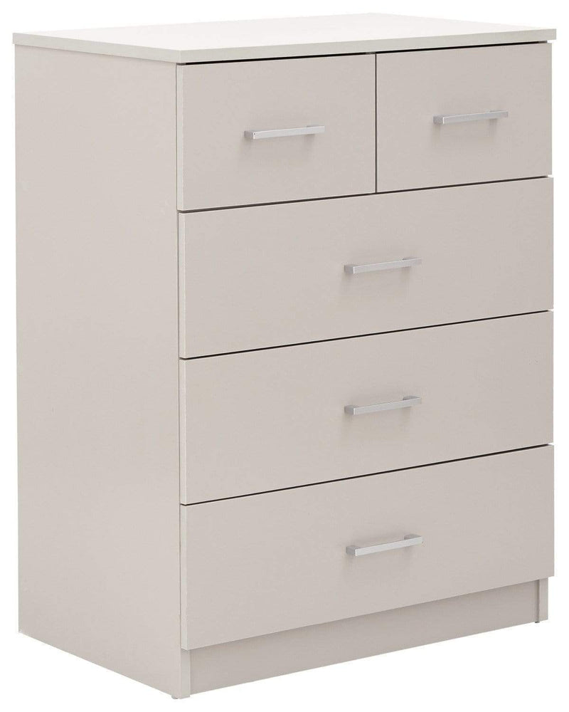 GFW Bedroom Set Panama 4Pce Set Grey Bed Kings