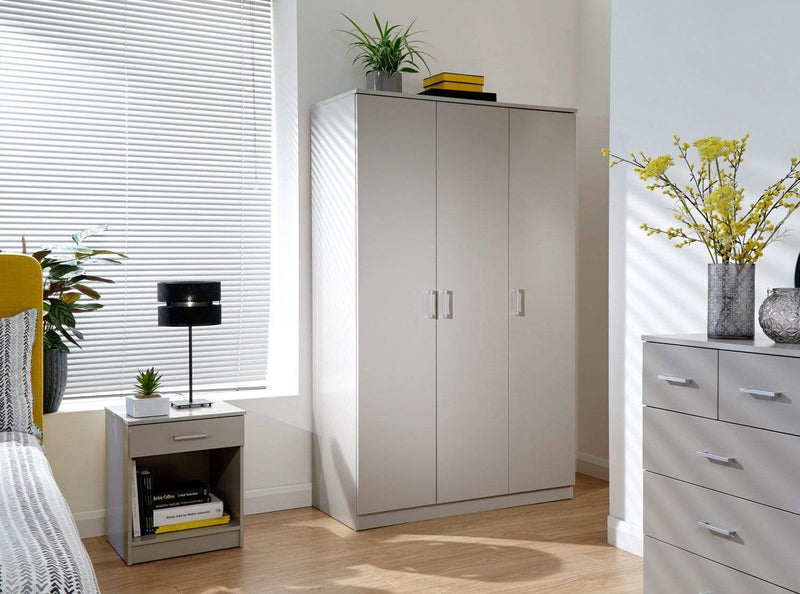 GFW Bedroom Set Panama 4Pce Set Grey Bed Kings