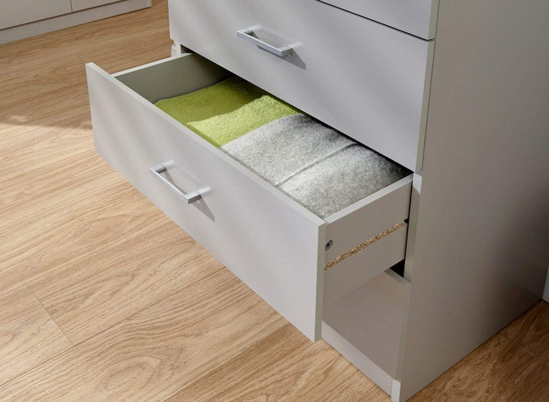 GFW Bedroom Set Panama 4Pce Set Grey Bed Kings