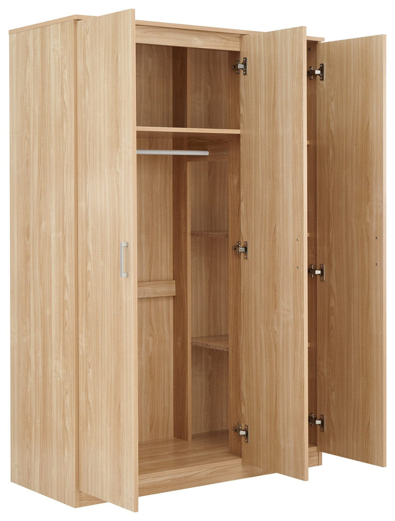 GFW Bedroom Set Panama 4Pce Set Oak Bed Kings