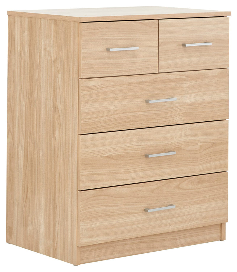 GFW Bedroom Set Panama 4Pce Set Oak Bed Kings