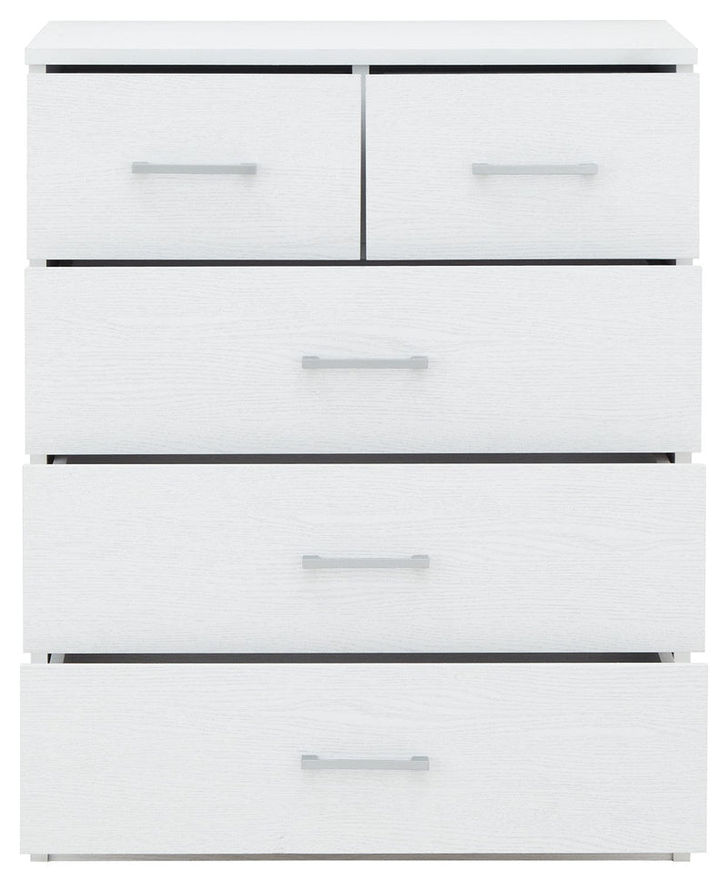 GFW Bedroom Set Panama 4Pce Set White Bed Kings