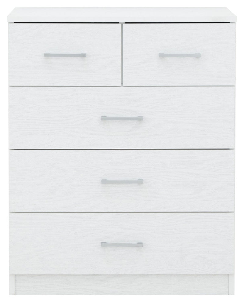 GFW Bedroom Set Panama 4Pce Set White Bed Kings