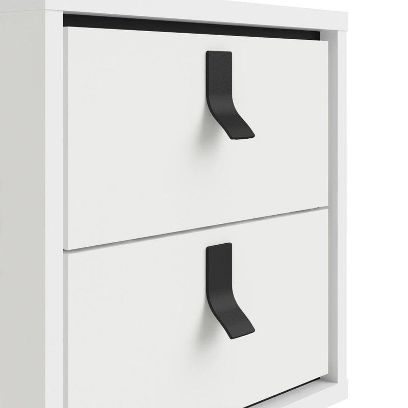 FTG Bedside Cabinet Ry Bedside Cabinet 2 Drawer In Matt White Bed Kings