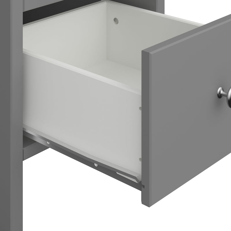 FTG Bedside Cabinet Tromso 1 Drawer Nightstand Grey Bed Kings