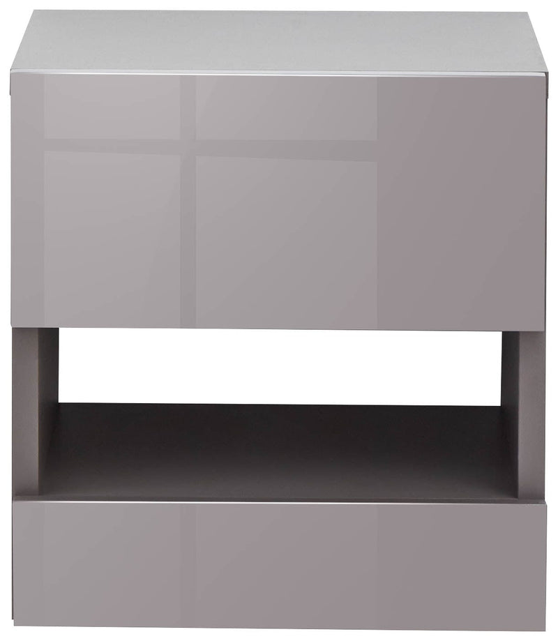 GFW Bedside Cabinet Galicia Pair Of Wall Hanging Bedside Tables Grey Bed Kings