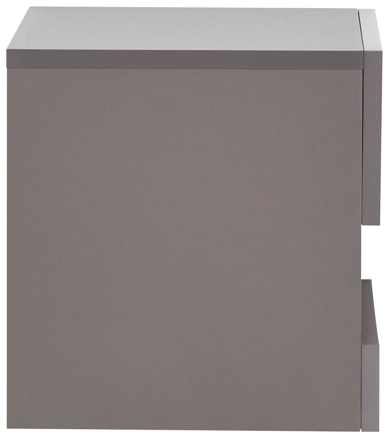 GFW Bedside Cabinet Galicia Pair Of Wall Hanging Bedside Tables Grey Bed Kings