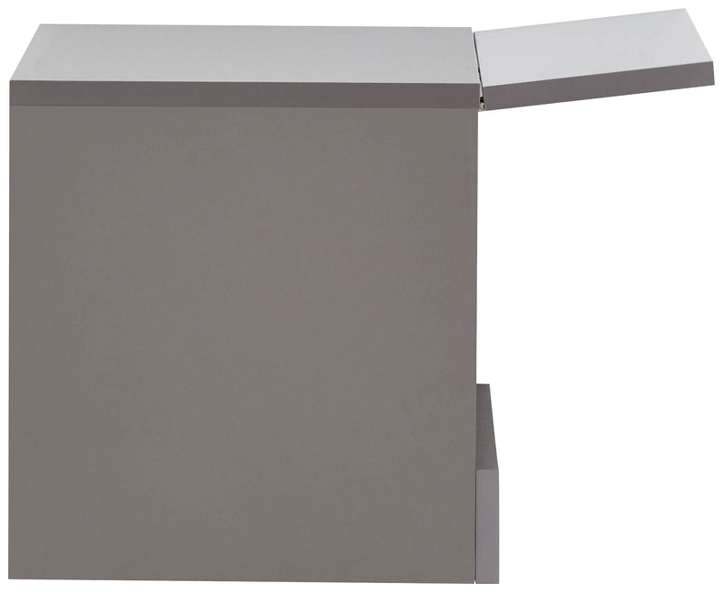 GFW Bedside Cabinet Galicia Pair Of Wall Hanging Bedside Tables Grey Bed Kings
