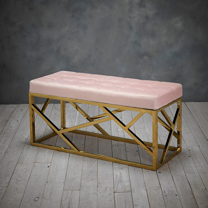LPD Bench Renata Bench Pink Bed Kings
