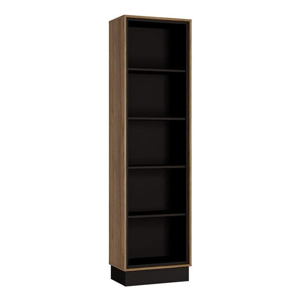 FTG Bookcase Brolo Tall bookcase Black and dark wood Bed Kings
