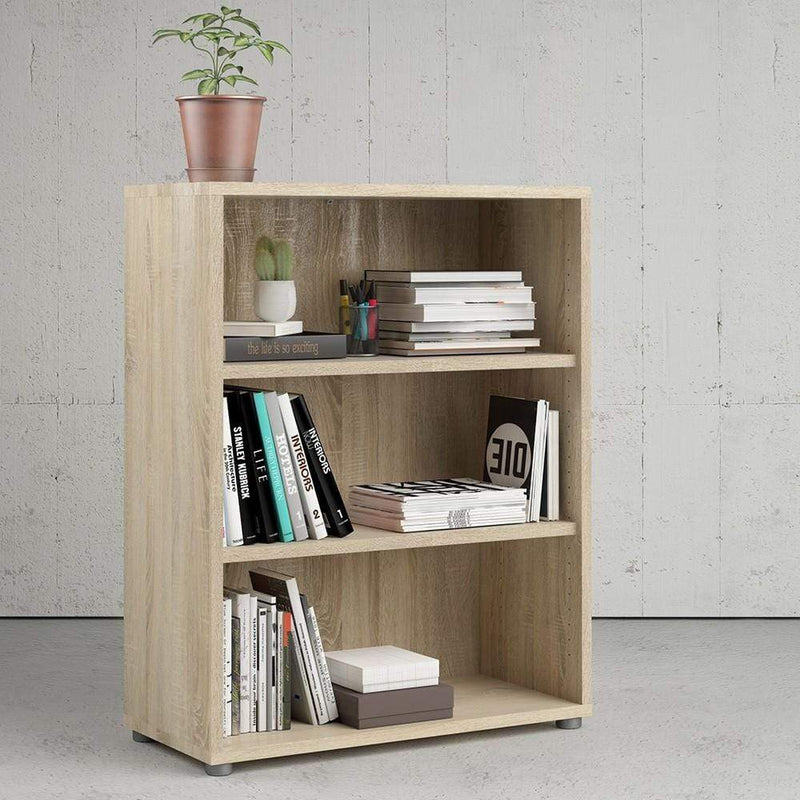 FTG Bookcase Prima Bookcase 2 Shelves in Oak Bed Kings