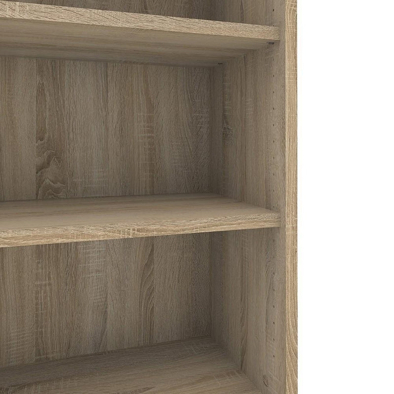 FTG Bookcase Prima Bookcase 2 Shelves in Oak Bed Kings