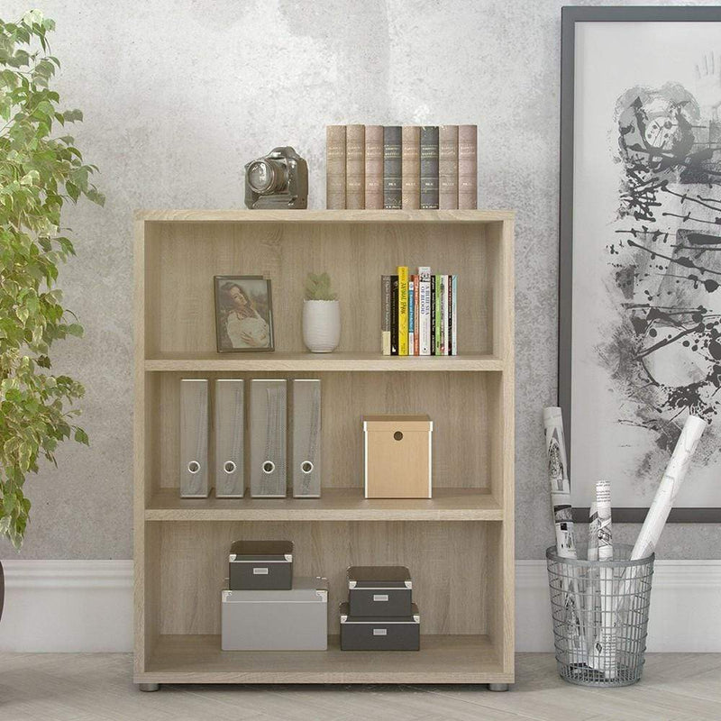 FTG Bookcase Prima Bookcase 2 Shelves in Oak Bed Kings