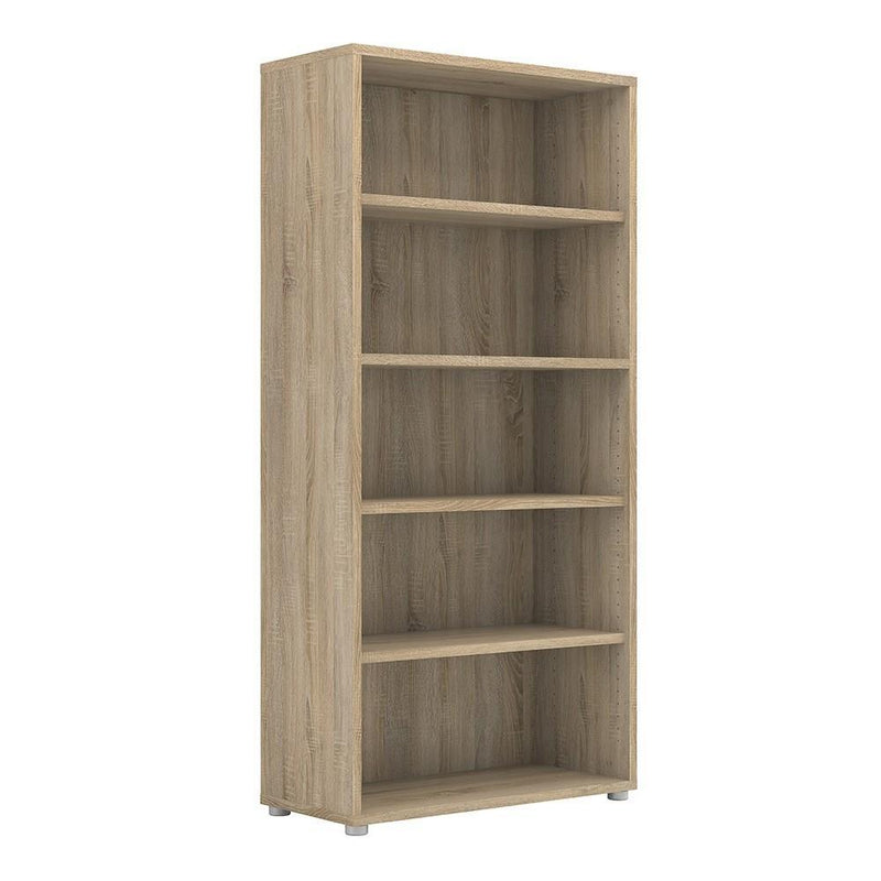 FTG Bookcase Prima Bookcase 4 Shelves in Oak Bed Kings