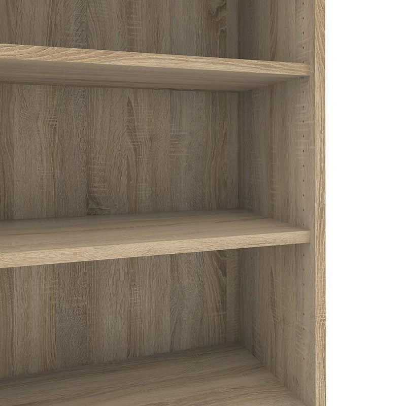 FTG Bookcase Prima Bookcase 4 Shelves in Oak Bed Kings