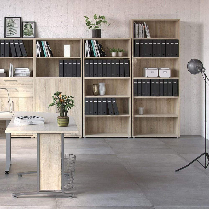 FTG Bookcase Prima Bookcase 4 Shelves in Oak Bed Kings