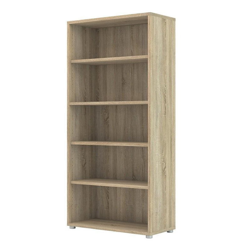 FTG Bookcase Prima Bookcase 4 Shelves in Oak Bed Kings