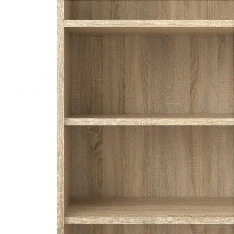 FTG Bookcase Prima Bookcase 5 Shelves in Oak Bed Kings