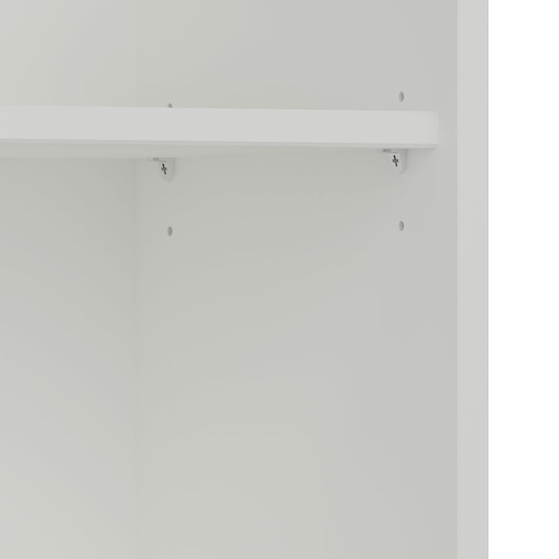 FTG Bookcase Softline Wide Bookcase Off White Bed Kings