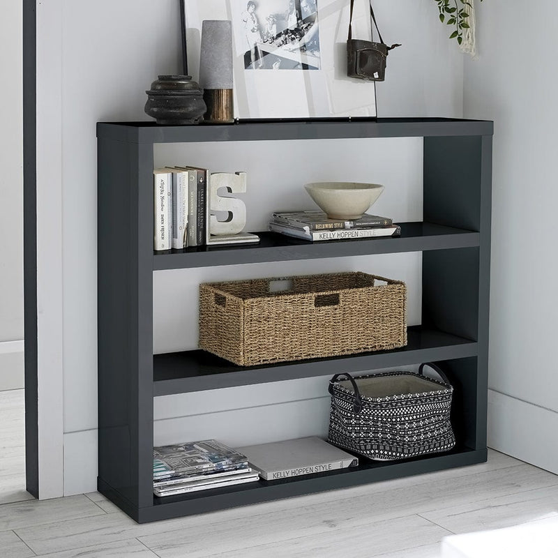 LPD Bookcase Puro Bookcase Charcoal Bed Kings