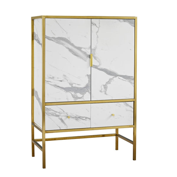 LPD Cabinet Monaco Drinks Cabinet White Bed Kings