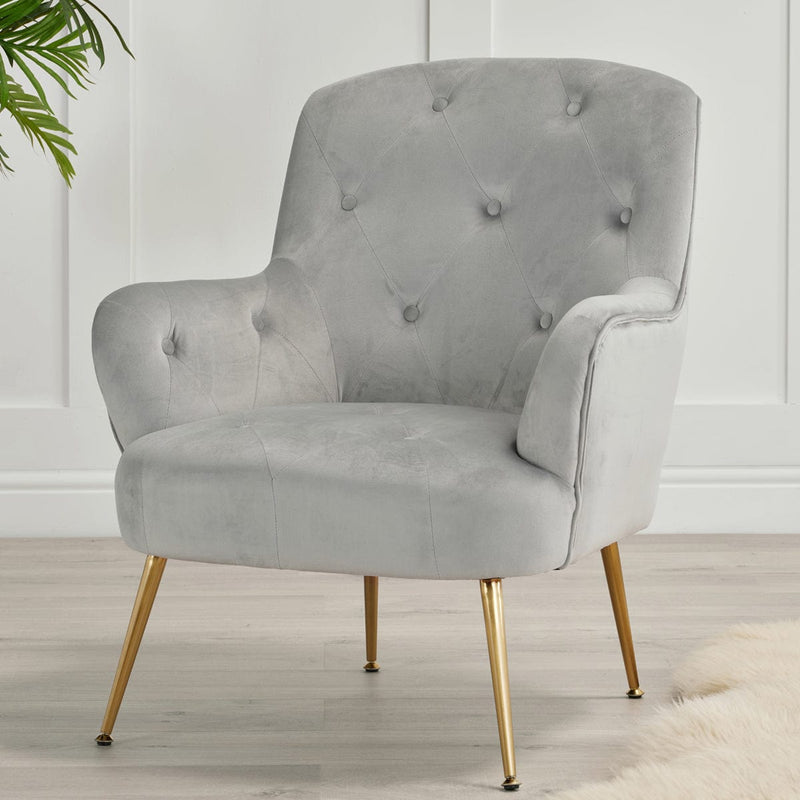 LPD Chair Aria Chair Grey Bed Kings