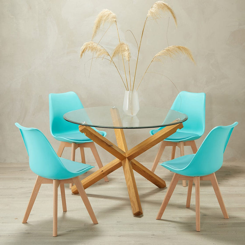 LPD Chair Louvre Chair Aqua (Pack of 2) Bed Kings