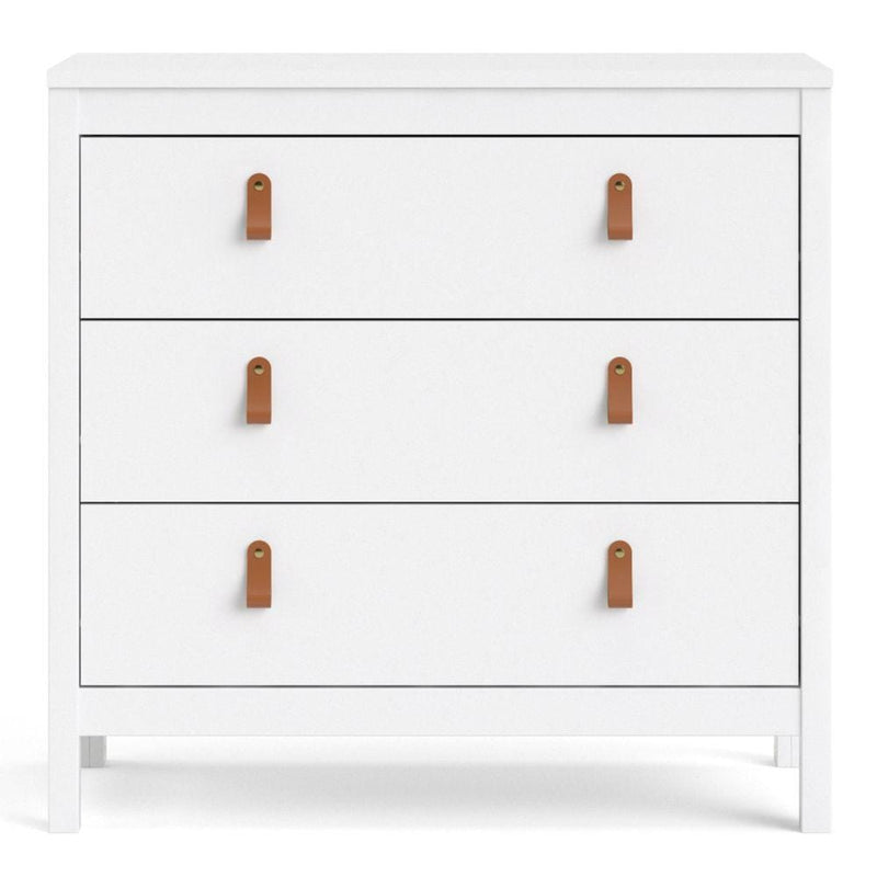 FTG Chest Of Drawers Barcelona Chest 3 Drawers In White Bed Kings