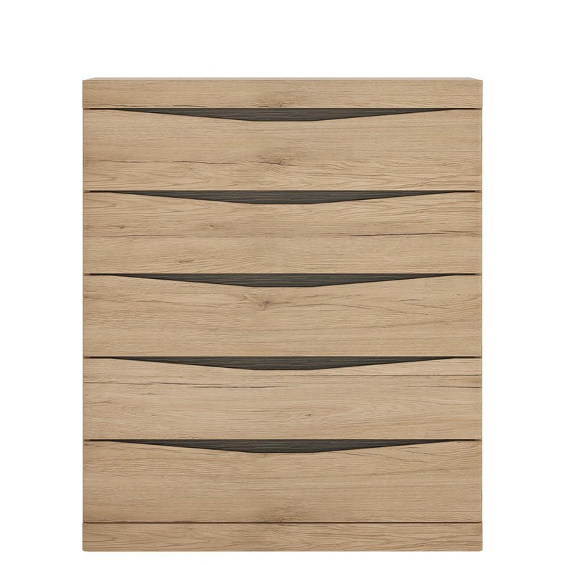 FTG Chest Of Drawers Kensington 5 Drawer Chest Oak Bed Kings