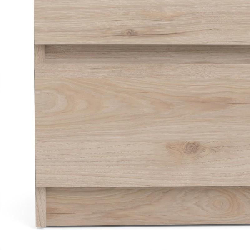 FTG Chest Of Drawers Naia Wide Chest of 6 Drawers (3+3) in Jackson Hickory Oak Bed Kings