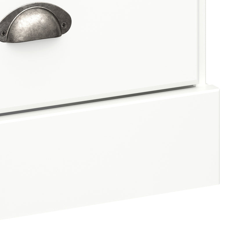 FTG Chest Of Drawers Nola 4+2 Wide Chest White & Pine Bed Kings