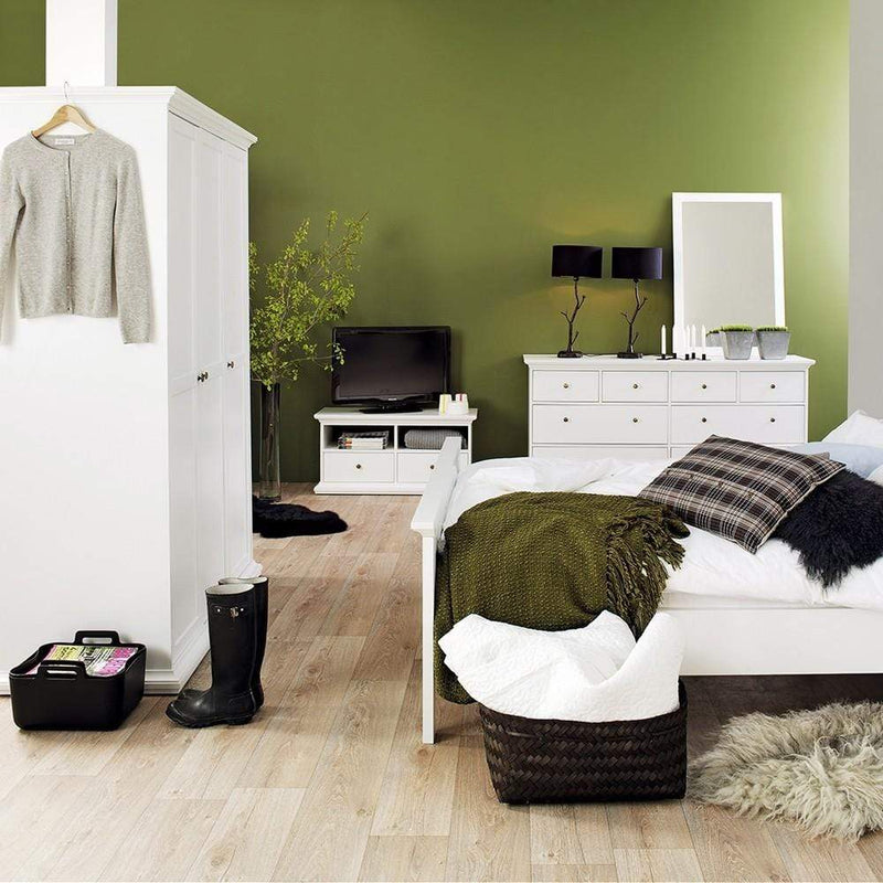 FTG Chest Of Drawers Paris Chest of 8 Drawers in White Bed Kings