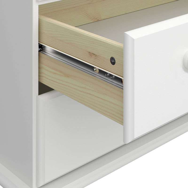 FTG Chest Of Drawers Richmond 5 Drawer Narrow Chest Off White Bed Kings
