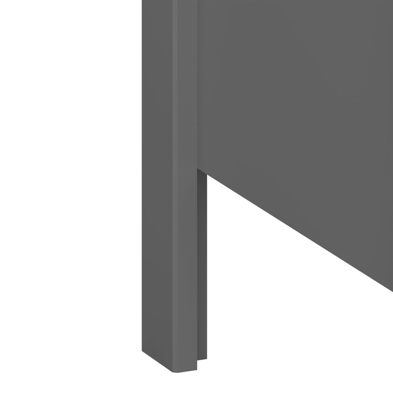 FTG Chest Of Drawers Tromso 3 + 3 Wide Chest Grey Bed Kings