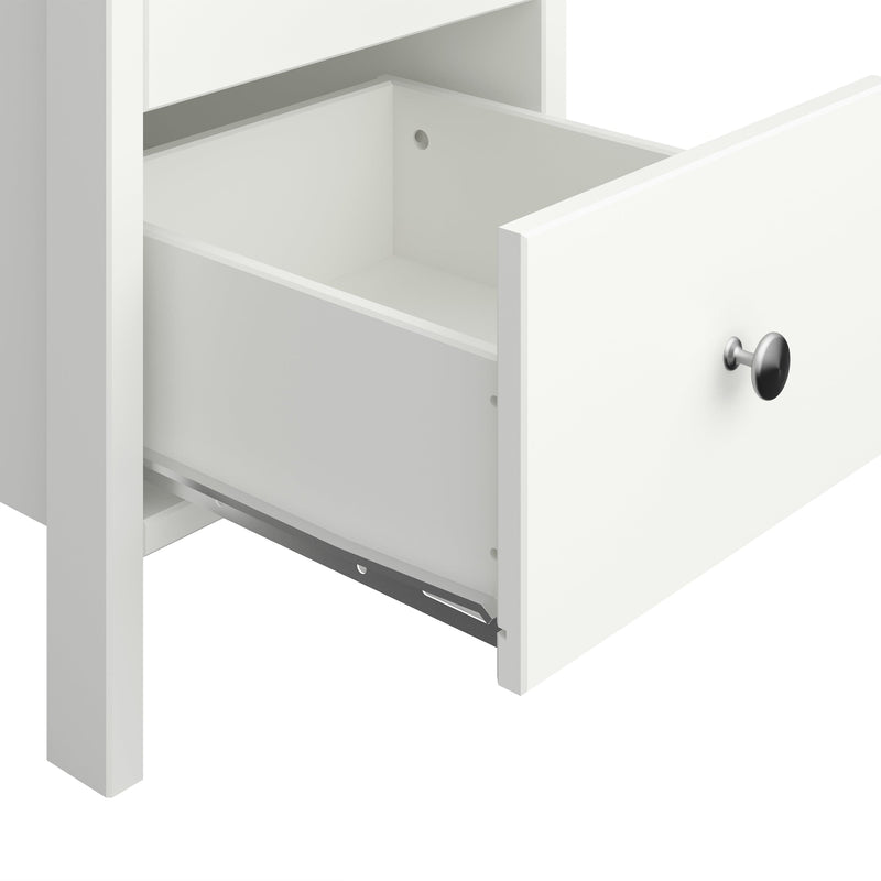 FTG Chest Of Drawers Tromso 5 Drawer Narrow Chest Off White Bed Kings