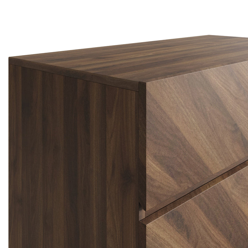 GFW Chest Of Drawers Catania 4 Drawer Chest Royal Walnut Bed Kings