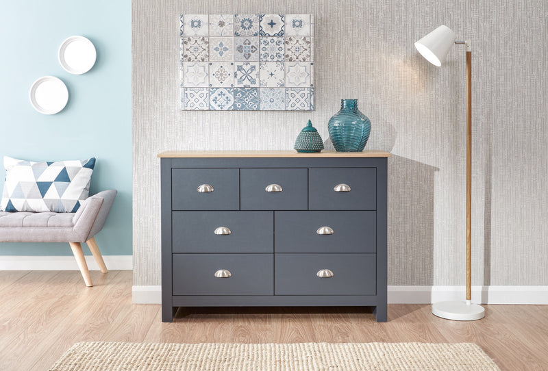 GFW Chest Of Drawers Lancaster Merchants Chest Slate Blue Bed Kings